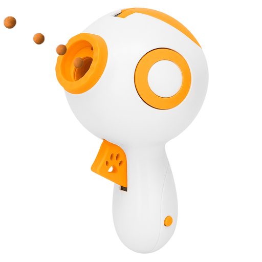 ¿Buscás una manera efectiva y divertida de estimular a tu mascota? Esta pistola lanzadora de alimento es la solución ideal para promover la capacidad de reacción y física de tu amado compañero. Este innovador juguete 2 en 1 no solo lanza alimento sino que también tiene láser, perfecto para ayudar a mejorar el instinto natural de tu mascota. Tiene diseño innovador, está hecho con plástico de primera calidad y su fuente de alimentación es mediante 3 pilas LR44 asegurando una experiencia duradera y continua sin necesidad de recargas complicadas. La pistola tiene un alcance de hasta 1,7 metros, asegurando que tu mascota se mantenga activa y entretenida buscando cada bocado de comida.