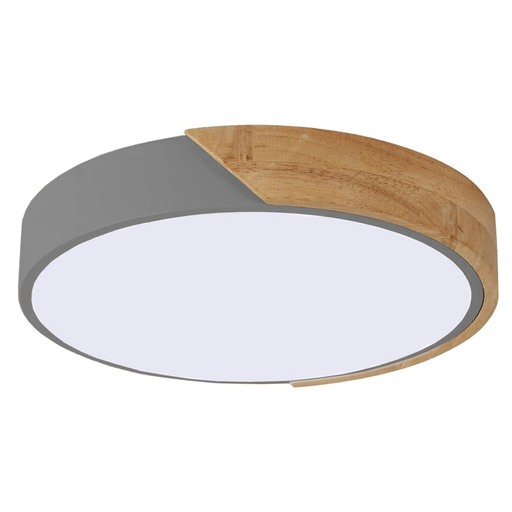 Dale vida a tu hogar con este moderno plafón LED de 12W de luz fría. Equipado con 12 potentes LEDs cubiertos por acrílico, este elegante diseño redondo con detalles de madera combina funcionalidad y estilo. Fácil de instalar gracias a su interruptor integrado para una conexión directa a la corriente y 3 orificios para montaje en el techo o en la pared.