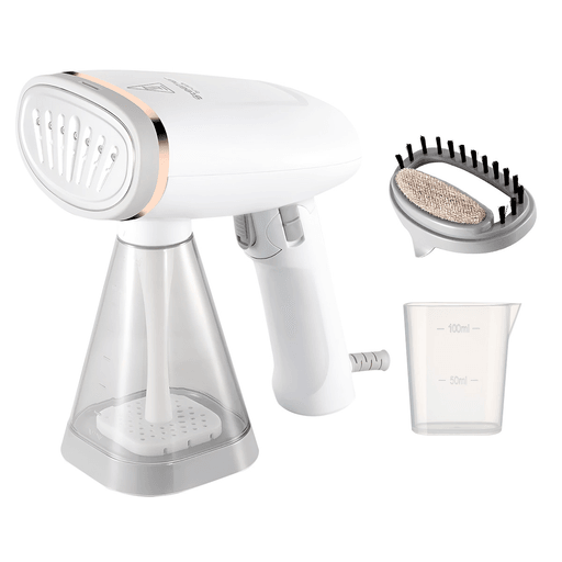 Esta plancha a vapor combina practicidad y potencia gracias a su motor de 1100W y su capacidad de calentamiento rápido en solo 45 segundos, lo que la convierte en una aliada ideal tanto para el hogar como para los viajes. Su tanque de agua de 240ml permite sesiones de planchado prolongadas, mientras que el calor uniforme garantiza excelentes resultados en todo tipo de prendas, desde las más delicadas hasta las más resistentes. Con un diseño ligero y portátil, ofrece comodidad de uso en cualquier situación. Además, incluye una taza medidora y un cepillo 2 en 1, brindando una solución completa y eficiente para el cuidado diario de tu ropa.