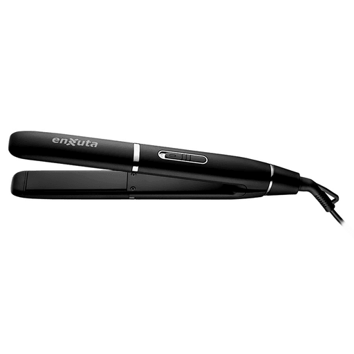 Lográ un alisado perfecto en minutos con la plancha de pelo Enxuta. Su potente tecnología de 45W con calentador PTC garantiza un calentamiento rápido y constante, mientras sus placas cerámicas con Tourmalina de 100 x 25mm cuidan tu cabello, eliminando el frizz y dejando un brillo espectacular. Gracias a sus patines flotantes, se adapta a cada mechón para un resultado suave y parejo. Alcanza hasta 230°C de temperatura para un peinado duradero y profesional. Además, cuenta con luz LED indicadora, bloqueo de placas, cable giratorio 360° de 1,8m y práctico aro para colgar. Comodidad, estilo y rendimiento en un solo producto.