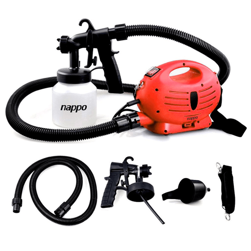 Pintar las paredes de tu hogar y exteriores nunca había sido tan fácil. Este pulverizador de pintura eléctrico Nappo brinda los mejores acabados para todas tus superficies en un menor tiempo. Puede pintar hasta 15 metros cuadrados en 10 minutos. Cuenta con 3 formas de chorro para pulverizar y una potencia de 650W.