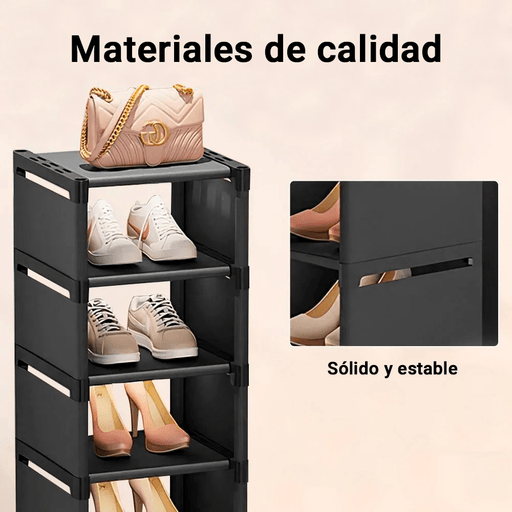 Este rack zapatero con 7 estantes ofrece un excelente almacenamiento para que puedas organizar tus zapatos. Su diseño sólido y estable garantiza durabilidad y resistencia, mientras que su estructura versátil te permite ajustar los estantes según tus necesidades. Además, es fácil de armar, lo que lo convierte en una excelente opción para cualquier persona que busque una solución práctica y funcional para su hogar.