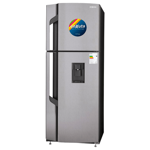 Refrigerador Enxuta, con una capacidad total de 258 litros con freezer. Cuenta con dispensador de agua, congelamiento rápido y 5 niveles de temperatura. Podrás tener tus alimentos organizados ya que incluye cajón de vegetales. La opción ideal para tu cocina.
