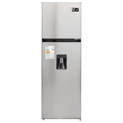 Conservá tus alimentos frescos por más tiempo con el Refrigerador James de 260L. Su tecnología Inverter y sistema de frío seco No Frost ofrecen un enfriamiento eficiente y uniforme, mientras que la función de enfriamiento rápido ayuda a mantener la temperatura ideal. Además, incorpora dispensador de agua, display LED con control táctil, estantes de cristal templado y luz LED interior, combinando comodidad, capacidad y un diseño práctico para el uso diario.