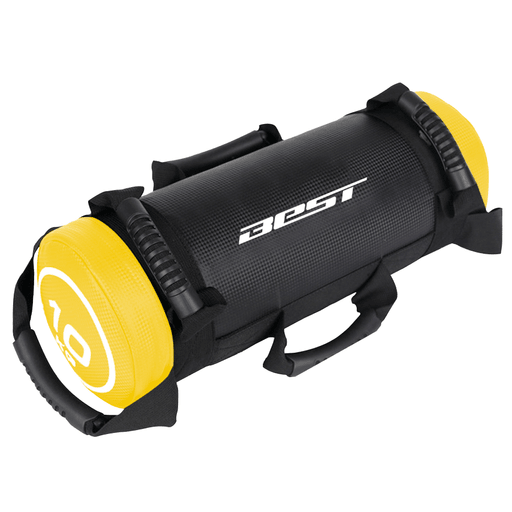Este saco de entrenamiento multifuncional de Best es ideal para levantar pesas, correr, entrenamientos funcionales, desarrollar músculos, quemar grasas y hacer ejercicios cardiovasculares. El saco de arena es una herramienta muy utilizada para el entrenamiento de los atletas que practican deportes de equipo, pero sobre todo en deportes individuales, donde es necesario el contacto con el rival, ya que simula el peso de un adversario y trabaja ángulos que no pueden ser trabajados con las pesas convencionales. Ejercitate con este saco de entrenamiento que cuenta con 6 sujetadores reforzados, 4 bolsas de relleno apilables y estructura reforzada de PVC para trabajo pesado.