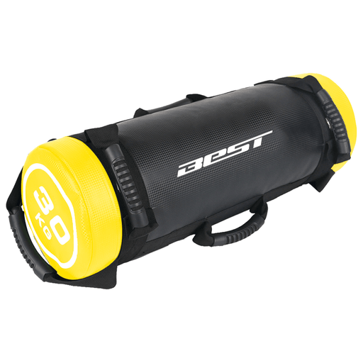 Este saco de entrenamiento multifuncional de Best es ideal para levantar pesas, correr, entrenamientos funcionales, desarrollar músculos, quemar grasas y hacer ejercicios cardiovasculares. El saco de arena es una herramienta muy utilizada para el entrenamiento de los atletas que practican deportes de equipo, pero sobre todo en deportes individuales, donde es necesario el contacto con el rival, ya que simula el peso de un adversario y trabaja ángulos que no pueden ser trabajados con las pesas convencionales. Ejercitate con este saco de entrenamiento que cuenta con 6 sujetadores reforzados, 4 bolsas de relleno apilables y estructura reforzada de PVC para trabajo pesado.