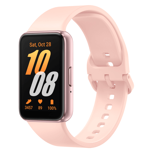 El Smartwatch Galaxy Fit3 es un dispositivo perfecto para acompañarte en tu día a día, con un diseño elegante y liviano. Su pantalla de 1.6
