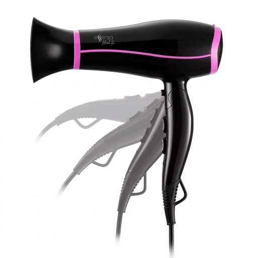 Este secador de pelo Essenza combina potencia y practicidad para un secado rápido y cómodo. Con 1800W de potencia, permite obtener resultados eficientes mientras cuidás tu cabello gracias a sus 3 niveles de temperatura y 2 velocidades, que se adaptan a diferentes necesidades de peinado. Su diseño ligero, anatómico y con asa plegable facilita el uso y el almacenamiento, siendo ideal tanto para el hogar como para llevar de viaje. Además, cuenta con cable largo y aro para colgar, ofreciendo mayor comodidad en el uso diario.
