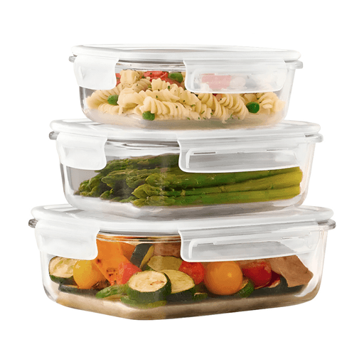 Organizá tu cocina con este práctico set de 3 recipientes apilables con cierre hermético. Fabricados en vidrio resistente y con tapas de PP, son ideales para conservar todo tipo de alimentos gracias a su sistema a prueba de fugas y libre de BPA. Su diseño transparente te permite ver fácilmente el contenido, mientras que su formato apilable ahorra espacio y mantiene todo en orden. Son aptos para microondas, horno y heladera, y se limpian con facilidad. Perfectos para almacenar desde granos y pastas hasta snacks y frutos secos. Prácticos, seguros y con estilo.
