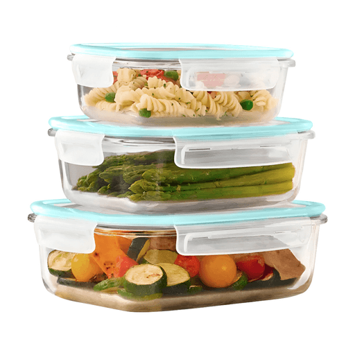 Organizá tu cocina con este práctico set de 3 recipientes apilables con cierre hermético. Fabricados en vidrio resistente y con tapas de PP, son ideales para conservar todo tipo de alimentos gracias a su sistema a prueba de fugas y libre de BPA. Su diseño transparente te permite ver fácilmente el contenido, mientras que su formato apilable ahorra espacio y mantiene todo en orden. Son aptos para microondas, horno y heladera, y se limpian con facilidad. Perfectos para almacenar desde granos y pastas hasta snacks y frutos secos. Prácticos, seguros y con estilo.
