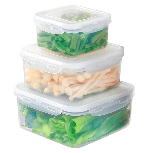Este set de 3 recipientes está diseñado para mantener tus alimentos organizados y frescos de manera eficiente. Fabricados con plástico duradero y libre de BPA, cuentan con un diseño transparente que facilita la visualización del contenido sin necesidad de abrir cada recipiente. Son perfectos para almacenar una amplia variedad de alimentos como granos, pasta, arroz, café, té, bocadillos, nueces y mucho más. Además, su diseño apilable te permite aprovechar mejor el espacio, mientras que su cierre hermético con junta de silicona garantiza que tus alimentos se mantengan frescos por más tiempo.