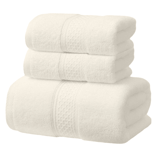 Este Set de 3 Toallas de 100% algodón es la mejor opción para disfrutar de una sensación excepcional de suavidad y comodidad en todo momento. Con una textura suave y absorbente, son ideales para el hogar, viajes, piscinas y gimnasios. Fabricadas con materiales de alta calidad, garantizan durabilidad y resistencia, perfectas para uso diario. Además, son aptas para lavarropas, secadora y se pueden planchar a temperatura media para mantener su aspecto impecable.