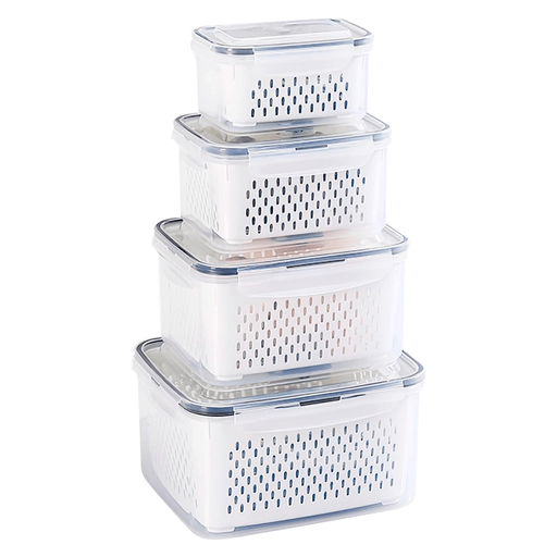 El juego de contenedores de 4 unidades, fabricados con material de plástico y silicona de alta calidad, libres de BPA, es la solución perfecta para mantener tus alimentos frescos y seguros. Son resistentes y duraderos, fáciles de limpiar y aptos para lavavajillas. Poseen tapas herméticas y son aptos para microondas, lo que los hace ideales para calentar tu comida de forma rápida y cómoda. Además, son resistentes a altas temperaturas, soportan desde -20°C hasta 120°C sin ningún problema.