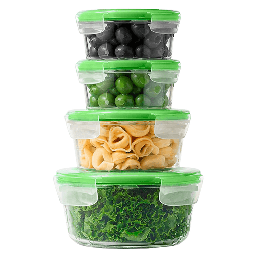 El set de 4 recipientes CROiX de vidrio con cierre hermético y válvula es la solución ideal para conservar, almacenar y transportar alimentos de forma práctica, segura y saludable. Incluye cuatro recipientes reutilizables: 2 de 400ml, uno de 620ml y uno 950ml. Sus tapas de plástico libre de BPA están equipadas con sistema de bloqueo a presión y válvula, que aseguran un cierre hermético a prueba de derrames. Fabricados en resistente vidrio de borosilicato, son aptos para horno (hasta 400 °C), microondas, congelador y lavavajillas, y están diseñados para resistir manchas, olores y golpes. Su formato moderno, apilable y modular permite un almacenamiento compacto y eficiente, adaptándose fácilmente a un estilo de vida dinámico y multifuncional, tanto en casa como en movimiento.