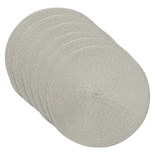 Este set de 6 individuales circulares tejidos, con un diámetro de 37,5cm, es perfecto para darle a tu mesa un estilo nórdico y funcional. Fabricados con 100% poliéster, son resistentes y duraderos, además de reutilizables y resistentes al calor, protegiendo eficazmente tus superficies contra derrames y manchas. Su diseño apilable y fácil de almacenar los hace prácticos para cualquier hogar, mientras que su fácil limpieza asegura un mantenimiento sencillo. Ideales tanto para el uso diario como para ocasiones especiales, estos individuales combinan estética y practicidad en cada detalle.