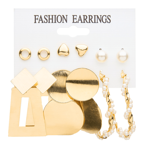 Este exclusivo set de 6 pares de caravanas combina estilo, sofisticación y funcionalidad en un solo paquete. Con un diseño clásico y elegante, cada par está elaborado en aleación de zinc de alta calidad, lo que les da un acabado refinado y duradero. Livianas y cómodas de llevar, son ideales para elevar cualquier look, ya sea casual o formal. Perfectas para eventos especiales como fiestas, cumpleaños, cenas o reuniones, ofrecen una opción para cada ocasión y estilo personal.