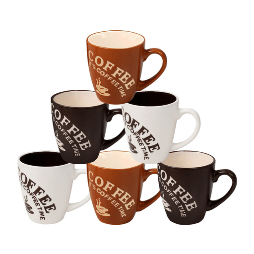 El set de tazas con 6 unidades de 250ml está fabricado en cerámica de alta calidad, lo que las hace resistente a temperaturas frías y calientes. Con un diseño moderno y elegante, este juego de tazas añadirá un toque de estilo a tu mesa. Además, son aptas para su uso en el microondas y lavavajillas, lo que las hace prácticas y fáciles de limpiar.