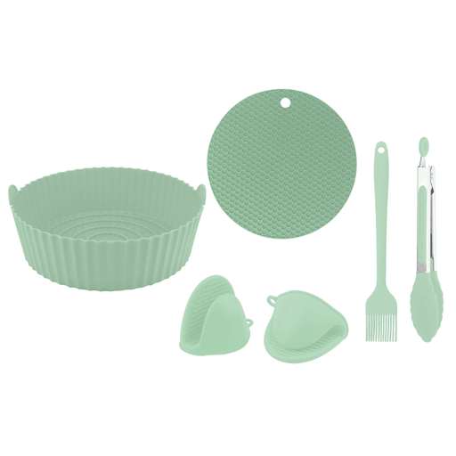 ¿Estás cansado de limpiar tu freidora de aire? Con este juego de piezas de silicona para freidora, te olvidás de ese trabajo. Estan hechas de silicona resistente al calor y aptas para alimentos, lo que las hace seguras para usar en freidoras de aire, hornos y microondas. Tienen ranuras integradas que separan la comida de la grasa y cubren toda la canasta de tu freidora, manteniéndola siempre limpia. Además, son muy fácil de limpiar ya que son aptas para lavavajillas.