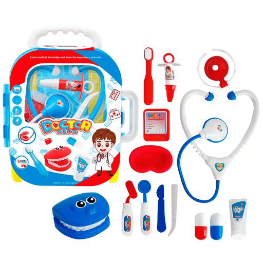 El Set de Dentista con Valija de 14 piezas es el juguete perfecto para iniciar a los más pequeños en el cuidado dental. Está fabricado con plástico resistente y sus piezas no son tóxicas, además no tienen filo ni bordes. Una de las principales ventajas de este set es su fácil almacenamiento, ya que se puede convertir en una valija compacta que facilita su transporte y organización.