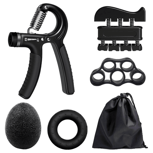 Un kit de expansores manuales en una práctica bolsa compacta y multifuncional, tanto para uso doméstico como profesional. Un entrenador de manos ayudará a mejorar la circulación sanguínea en los brazos, fortalecerá las articulaciones y los tendones, aumentará la fuerza de agarre y, además, trabajará grupos de músculos estrechos después del entrenamiento principal. Es un kit perfecto para poder ejercitar tus manos y dedos, aportando flexibilidad, resistencia y fortaleza.