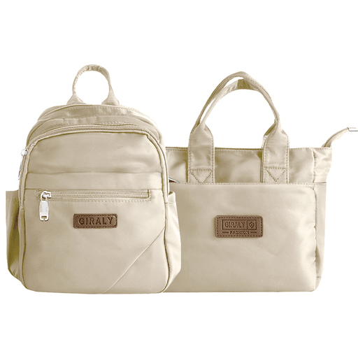 El Set Azalea de Mochila y Cartera combina comodidad y estilo en un diseño moderno y funcional, pensado para acompañarte en cualquier ocasión. Con correas extensibles, ajustables y acolchonadas, brinda el máximo confort durante todo el día. Su material resistente e impermeable protege tus pertenencias, mientras que sus bolsillos organizadores y el amplio espacio interior te permiten llevar todo lo que necesitás de manera práctica y segura.