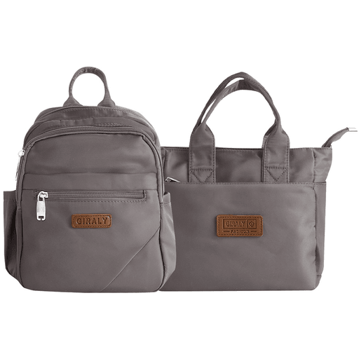 El Set Azalea de Mochila y Cartera combina comodidad y estilo en un diseño moderno y funcional, pensado para acompañarte en cualquier ocasión. Con correas extensibles, ajustables y acolchonadas, brinda el máximo confort durante todo el día. Su material resistente e impermeable protege tus pertenencias, mientras que sus bolsillos organizadores y el amplio espacio interior te permiten llevar todo lo que necesitás de manera práctica y segura.