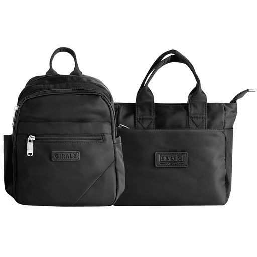El Set Azalea de Mochila y Cartera combina comodidad y estilo en un diseño moderno y funcional, pensado para acompañarte en cualquier ocasión. Con correas extensibles, ajustables y acolchonadas, brinda el máximo confort durante todo el día. Su material resistente e impermeable protege tus pertenencias, mientras que sus bolsillos organizadores y el amplio espacio interior te permiten llevar todo lo que necesitás de manera práctica y segura.