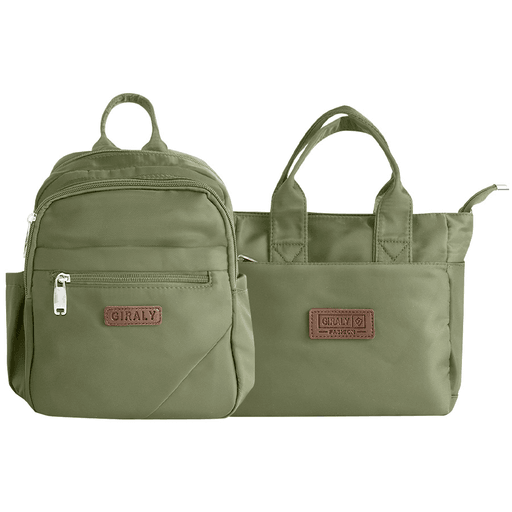 El Set Azalea de Mochila y Cartera combina comodidad y estilo en un diseño moderno y funcional, pensado para acompañarte en cualquier ocasión. Con correas extensibles, ajustables y acolchonadas, brinda el máximo confort durante todo el día. Su material resistente e impermeable protege tus pertenencias, mientras que sus bolsillos organizadores y el amplio espacio interior te permiten llevar todo lo que necesitás de manera práctica y segura.