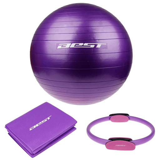 Comenzá a hacer las rutinas de pilates que más te gustan desde la comodidad de tu hogar. Este set Best incluye todo lo necesario para que puedas mejorar tu estabilidad, flexibilidad y alineación en cada sesión. La pelota cuenta con una superficie antideslizante, mientras que el aro está diseñado con goma eva de alta densidad.

