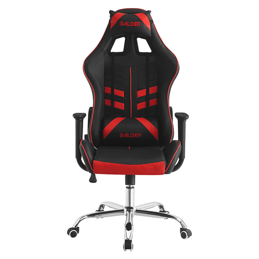 La silla gamer EMPOLi Balder está diseñada para brindar máximo confort y soporte durante largas jornadas de juego o trabajo. Su diseño ergonómico con respaldo alto, cabecera integrada y apoyacabezas proporciona una postura adecuada, mientras que los almohadones lumbar y cervical ofrecen soporte adicional para reducir la fatiga. Cuenta con reclinación de hasta 175°, permitiendo ajustar la inclinación según tu preferencia, y sistema de elevación con pistón de gas para regular la altura fácilmente. Incorpora posabrazos y base cromada de 5 radios que aporta estabilidad y resistencia, soportando hasta 120kg.
