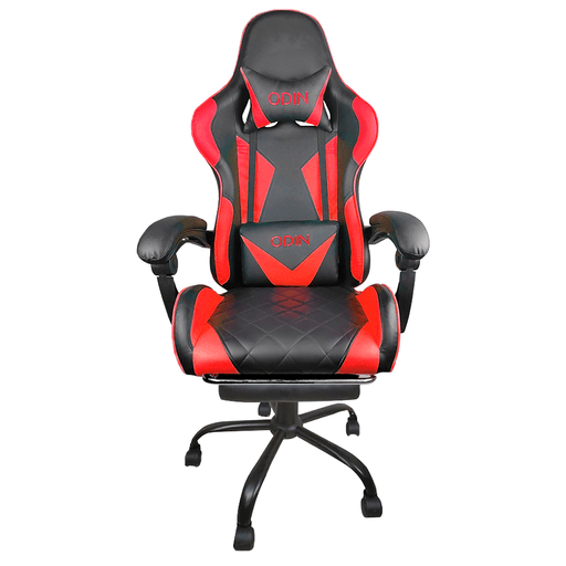 La silla Gamer EMPOLi ODIN EM-G01 con almohadón lumbar, cervical, cabecera y posapiés es perfecta para aquellos que buscan comodidad y estilo mientras disfrutan de sus sesiones de juego. Diseñada con los mejores materiales, esta silla está tapizada con cuero de alta calidad, lo que te brinda durabilidad y resistencia a largo plazo. Cuenta con una elevación de gas clase 3, lo que permite ajustar fácilmente la altura de la silla para adaptarse a diferentes cuerpos y escritorios. Su base cromada de 320mm proporciona una increíble estabilidad, mientras que las ruedas de 50mm facilitan el movimiento suave y sin esfuerzo en cualquier superficie.