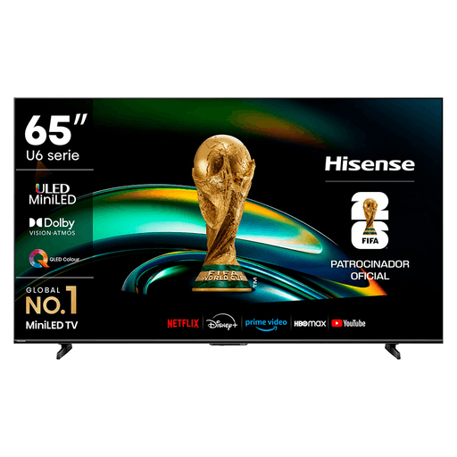Disfrutá de una calidad de imagen sorprendente con el Smart TV Hisense 65” Mini LED 4K UHD. Su pantalla con tecnología Mini LED y QLED Colour ofrece colores más intensos, negros profundos y un contraste excepcional para una experiencia visual más realista. La resolución 4K UHD, junto al procesador Hi-View AI y el escalador inteligente a 4K, optimizan cada escena para brindar imágenes más nítidas y detalladas. Además, incorpora Dolby Vision y Dolby Atmos para ofrecer una experiencia cinematográfica inmersiva tanto en imagen como en sonido, mientras que el Filmmaker Mode reproduce el contenido tal como fue concebido por sus creadores. Con el sistema operativo VIDAA, acceder a tus aplicaciones y contenidos favoritos es rápido, simple e intuitivo.