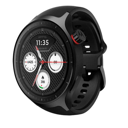 El Moto Watch combina elegancia, tecnología y bienestar en un diseño sofisticado con caja de aluminio, corona de acero inoxidable y pantalla OLED brillante de 1.43”, ideal para mantenerte conectado con estilo en cualquier momento. Su resistencia al agua, protección Gorilla Glass® y batería de larga duración lo convierten en un compañero confiable tanto para la rutina diaria como para tus entrenamientos. Pensado para acompañarte en cada movimiento, ofrece monitoreo avanzado de salud, seguimiento deportivo preciso con GPS de doble frecuencia, control de llamadas desde la muñeca y funciones inteligentes que simplifican tu día. Desde actividad física y descanso hasta recordatorios saludables y conectividad total, es la combinación perfecta entre rendimiento, comodidad y tecnología.
