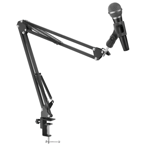 Este soporte articulado para micrófono con brazo tipo tijera es la combinación perfecta de estabilidad, funcionalidad y comodidad. Su diseño con doble resorte y sistema de bloqueo firme asegura una sujeción estable, reduciendo vibraciones y mejorando la calidad del sonido en grabaciones o transmisiones. El brazo es totalmente ajustable y plegable, lo que facilita su transporte y permite encontrar el ángulo ideal para una posición cómoda y profesional. Fabricado con materiales resistentes, es ideal para quienes buscan un accesorio confiable para estudios caseros, streaming, podcast o videollamadas.