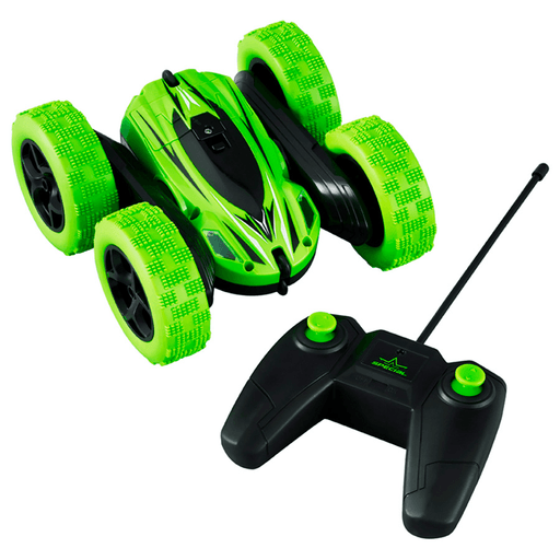 El Stunt Car 360º domina las vueltas y acrobacias más increíbles brindando adrenalina y diversión sin límites. Los impresionantes neumáticos gruesos le permiten rebotar contra obstáculos e incluso conducir al revés. Corre a una velocidad de hasta 7 km/h y realiza increíbles hazañas que giran y giran. Es recomendado para mayores de 6 años.