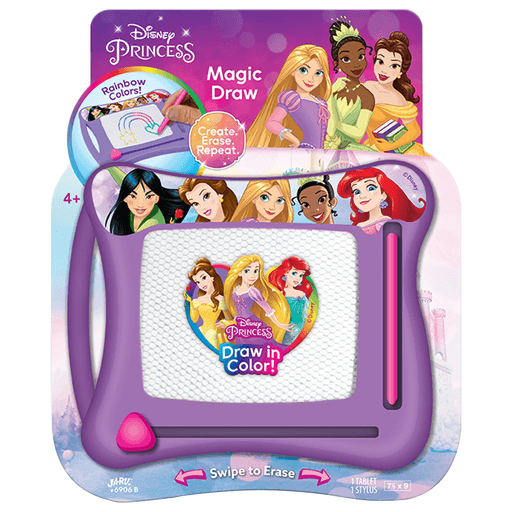 Descubrí la diversión sin límites con esta pizarra magnética para dibujar, perfecta para estimular la creatividad de los más pequeños. Fabricada en plástico resistente, esta pizarra cuenta con una superficie de dibujo a todo color, dividida en cuatro zonas (rojo, azul, amarillo y verde), que da vida a cada trazo. Incluye un práctico lápiz magnético con cuerdita para no perderlo y un borrador deslizable que permite empezar de nuevo en un instante. Compacto, ligero y con mango ergonómico la hacen ideal para llevarla a todas partes.