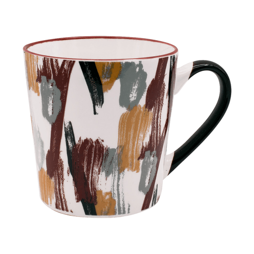 ¡Elevá la experiencia de beber con esta exclusiva taza de cerámica con diseño original! Con una altura ideal, esta taza es una compañera ideal para el café matutino o el té de la tarde. Disponible en cuatro diseños en blanco, cada uno resaltado con detalles de originales pinceladas, le añade un toque de estilo a la decoración de la cocina y rutina diaria. El asa en tono marrón no solo complementa el diseño, sino que también garantiza un agarre seguro y cómodo.