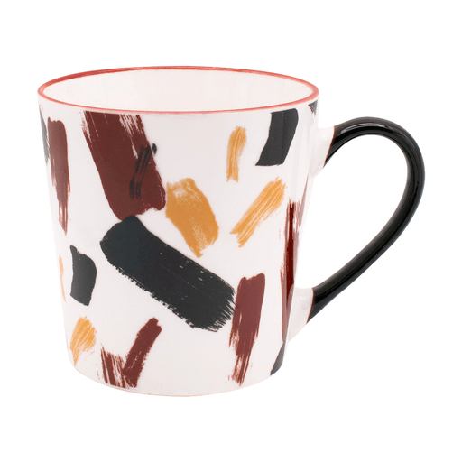 ¡Elevá la experiencia de beber con esta exclusiva taza de cerámica con diseño original! Con una altura ideal, esta taza es una compañera ideal para el café matutino o el té de la tarde. Disponible en cuatro diseños en blanco, cada uno resaltado con detalles de originales pinceladas, le añade un toque de estilo a la decoración de la cocina y rutina diaria. El asa en tono marrón no solo complementa el diseño, sino que también garantiza un agarre seguro y cómodo.