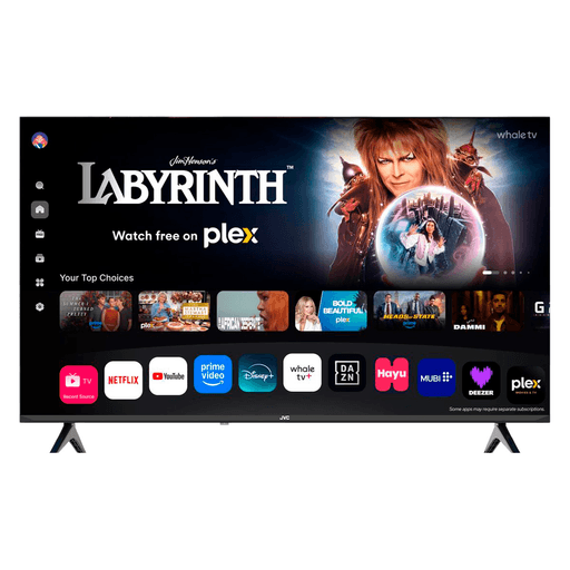 Disfrutá tus contenidos favoritos con una calidad de imagen superior gracias al Smart TV JVC de 50 pulgadas 4K UHD. Su panel DLED y la compatibilidad con HDR10 y HLG ofrecen colores más vivos, gran contraste y detalles nítidos, ideal para tus películas, series y videojuegos. Con Whale TV y apps como Netflix, YouTube, Prime Video y Disney+, disfrutás una experiencia simple y completa. Además, cuenta con conectividad WiFi de doble banda, Bluetooth 5.0 y multiples puertos HDMI, USB y Ethernet.