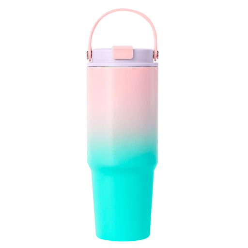 Este vaso térmico de 890ml es el compañero ideal para tus bebidas en cualquier lugar y momento. Fabricado con material de alta calidad, acero inoxidable 304, este vaso no solo garantiza una resistencia superior, sino que también asegura que tus bebidas permanezcan a la temperatura deseada gracias a su doble pared de aislación. Es libre de BPA y además, su diseño aprueba de fugas y su asa robusta te permite llevarlo contigo sin preocuparte por derrames o accidentes.
