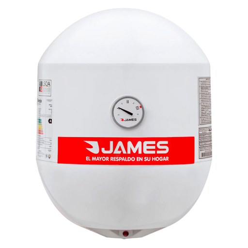 Este termotanque cilíndrico JAMES de 30L está diseñado para brindar un suministro eficiente y seguro de agua caliente, combinando un tanque de acero resistente con tecnología de esmaltado Permaglass con titanio que previene la corrosión y prolonga su vida útil. Cuenta con, resistencia blindada de cobre, barra de magnesio y aislación de poliuretano ecológico que optimiza la conservación del calor. Incorpora termostato regulable hasta 70°C, válvula de seguridad y luz piloto para un control confiable, junto con una potencia de 1500W que garantiza un calentamiento eficiente. Su instalación es sencilla mediante soporte superior con fijación firme a pared, e incluye kit completo para su montaje, ofreciendo máxima seguridad y rendimiento en el uso diario.