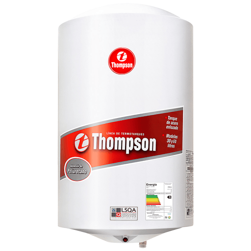 Este termotanque Thompson de 30 litros hará que el agua caliente no falte nunca en el hogar. Cuenta con un tanque de acero, aislamiento de Poliuretano inyectado. Ideal para utilizar con mezcladora de ducha y cocina.