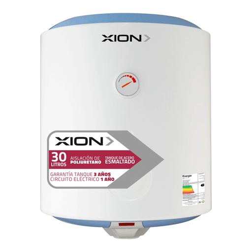 Disfrutá de tener agua caliente todo el tiempo con el Termotanque XION de 30 litros, con tanque de acero reforzado y aislación de poliuretano. Tiene una eficiencia energética B, doble nivel de seguridad y 1500W de potencia, lo cual garantiza el mejor rendimiento.