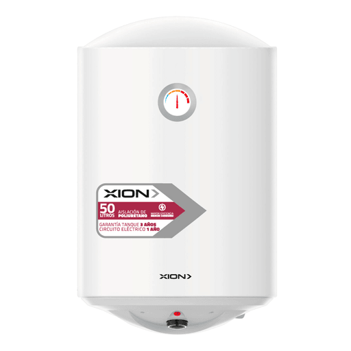 El Termotanque XION de 50 litros combina eficiencia y seguridad en un diseño compacto, ideal para espacios reducidos. Su tanque de acero reforzado y resistencia a la corrosión, mientras que su potencia de 1500W permite un calentamiento rápido y uniforme del agua. Equipado con doble nivel de seguridad por termostato, eficiencia B y protección IPX4 brindando seguridad y confianza.