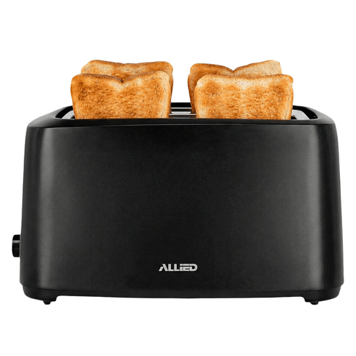 Esta tostadora Allied combina rendimiento y practicidad con una potencia de hasta 1450W, permitiendo tostar hasta 4 rebanadas al mismo tiempo de manera rápida y uniforme. Cuenta con 7 niveles de tostado para lograr el punto exacto que prefieras, además de funciones de descongelado y recalentado que brindan mayor versatilidad en el uso diario. Incorpora botones independientes de cancelar, recalentar y descongelar, apagado automático para mayor seguridad y bandeja recogemigas extraíble que facilita la limpieza. 