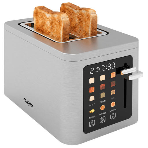 Disfrutá de tostadas perfectas cada mañana con esta tostadora doble de 800W, diseñada con un estilo moderno y elegante que se adapta fácilmente a cualquier cocina. Su display táctil a color permite seleccionar de forma simple e intuitiva las diferentes funciones y niveles de tostado, ofreciendo hasta 6 niveles para lograr el punto exacto que más te gusta. Además, cuenta con bandeja recogemigas extraíble para una limpieza rápida y práctica, brindando mayor comodidad y facilidad de mantenimiento en el uso diario. Incorpora protección IPX0 y una estructura pensada para un uso seguro y eficiente todos los días.