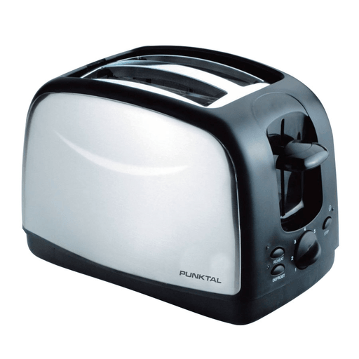 Esta tostadora eléctrica Punktal de 800W con temporizador electrónico y función de alzado automático te permite obtener tu pan al punto que creas necesario. Compacta y práctica, cuenta también con bandeja recogemigas que facilita la limpieza.