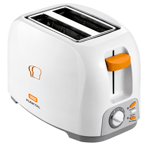 Disfrutá tus tostadas siempre a tu gusto con la Tostadora Punktal T700. Sus 7 niveles de tostado permiten elegir el punto ideal para hasta 2 rebanadas, mientras que la función de descongelado automático aporta mayor practicidad para el día a día. Su diseño compacto se adapta fácilmente a cualquier cocina e incorpora una bandeja recogemigas que facilita la limpieza después de cada uso.