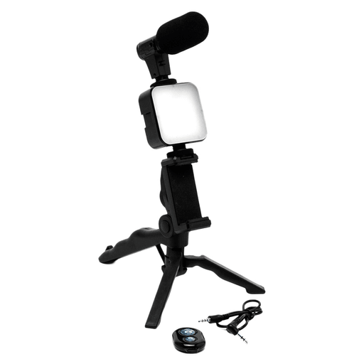 Este soporte de celular con micrófono y luz es el complemento ideal para grabación y transmisión de videos. Con 49 luces LED y una temperatura de color de 6500K, podés ajustar el brillo en 3 niveles diferentes para obtener la iluminación perfecta. Además, su micrófono te brinda un audio nítido y su trípode te permite utilizarlo sobre cualquier superficie o sostenerlo para grabar videos o sacar fotos fácilmente con su control remoto.