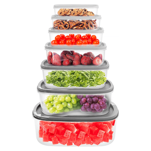 El Set de 7 recipientes rectangulares es perfecto para mantener tu cocina organizada y tus alimentos frescos. Los recipientes están diseñados en plástico de alta calidad, lo que los hace duraderos y resistentes. Estos recipientes son apilables y sus tapas también son apilables entre ellas, lo que facilita su almacenamiento y ahorra espacio en tu cocina. Con este set de recipientes, no tendrás que preocuparte por la conservación de tus alimentos ya que son aptos para congelador, microondas y lavavajillas, lo que te brinda la comodidad de poder almacenar y calentar tus alimentos en un solo recipiente.